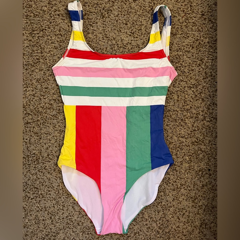 Onia colorful striped one piece